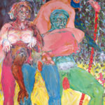 Anne Roche - Marabout - acrylique sur papier - 260 x 160 cm - 2019