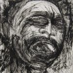 Marie-Pierre CHARIER "LIBERATEUR" eau-forte et aquatinte 24 x 30 cm