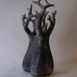 Arbre main - Terre cuite avec oxydes - 30 x 20 cm - 2016