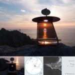 Jean-Pierre SAINT-ROCH - Reflet de sphère - Pointe du Raz - Constat photographique de l'installation éphémère 2014