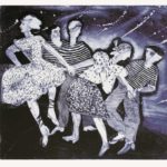 Michel BRUGEROLLES - Au bal des fâcheux - Gravure à l'eau-forte - 100 x 70 cm - 2017