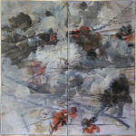 Comme un souffle - 80 x 80 cm - diptyque