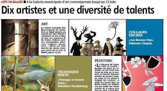 L’EXPOSITION 10 ARTISTES DES ARTS EN BALADE DANS LA PRESSE
