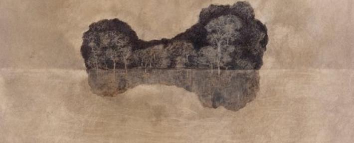 entre_ciel_et_eau_cire_et_pigment_sur_papier_arche_77x55_2009