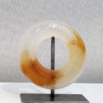Jean-Marie Le Goff Cycle #4 - Pâte de verre et socle en acier - Ø15 cm - 2018