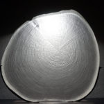 Jean-Marie LE GOFF Veinage 2 Pâte de verre et socle acier - L55 H55 P5 - 2018