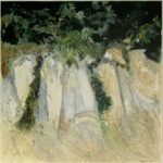 Joël Barbiéro - Roche et Verdure - Huile sur toile - 130x130 - 2018