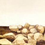 Joël Barbiéro - La pierre rejetée - Huile sur toile - 146 x 114 cm