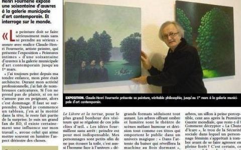 L’EXPOSITION FOURNERIE DANS LA PRESSE