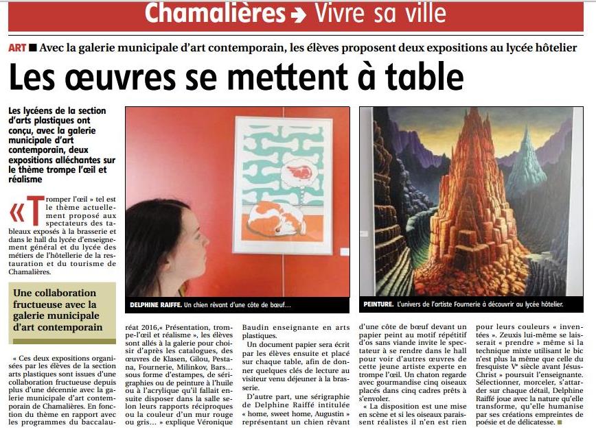 Prêt de la collection de la ville de Chamalières