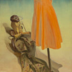 Olivier Môme - Résurgence n°9 - acrylique sur toile coton - 170 x 80 cm - 2006