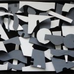 Sans Titre - Pigments, papier marouflé sur medium, construction en volume