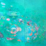 Rosa - Karibe Habanera Waraka (diptyque) - Acrylique sur toile - 116 x 180 cm - 2018