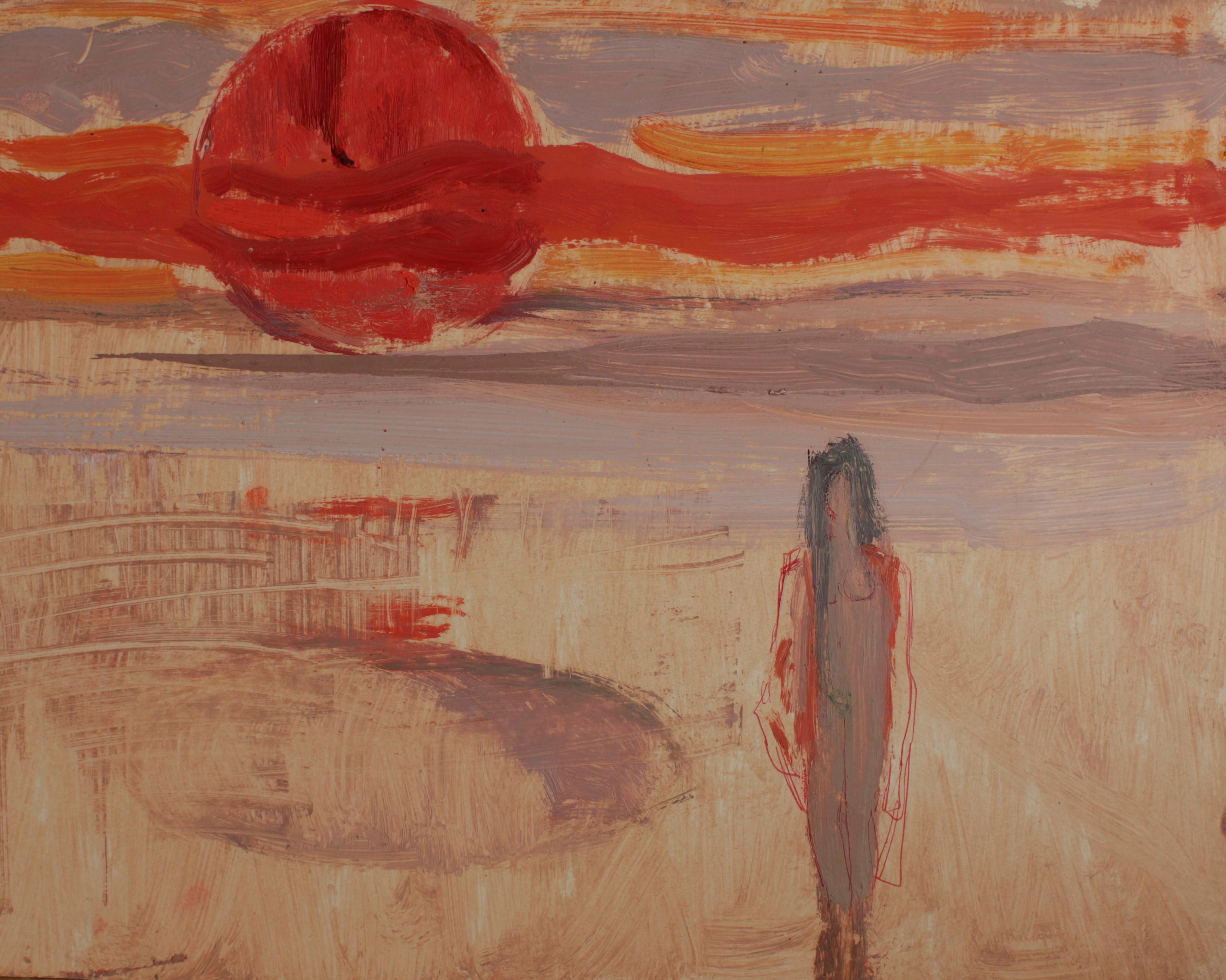 soleil_couchant_et_jeune_fille_debout_de_face._huile_sur_papier_33_x_25_cm_1_0